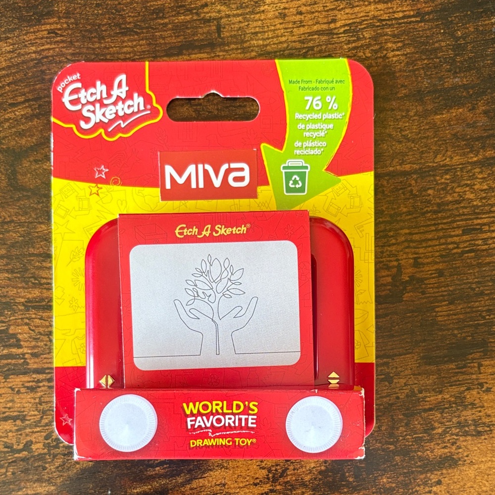 Pocket Etch A Sketch Mini Travel Drawing Toy NEW Screen-Free Fun